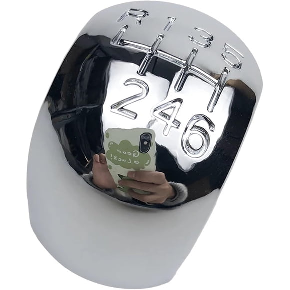 Chrome Car Styling Accessories Gear Shift Knob Gaiter Boot Cover Case Compatible with Opel Vectra C 2002 2003 2004 2005(6 Speed Cap Only)