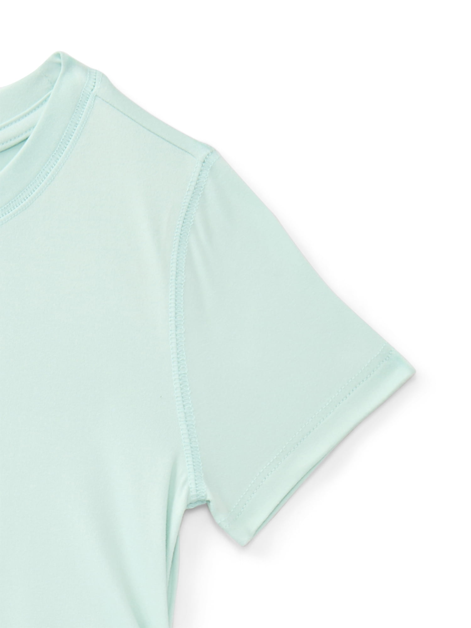 Athletic Works Girls Active Fashion Tee with Short Sleeves, Sizes 4-18 & Plus