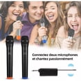 thumbnail image 3 of Micrófonos Inalámbricos Uhf Micrófono Dinámico Cantante Negro nar y az, 3 of 4
