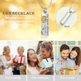 thumbnail image 3 of Sunflower Cylinder Urn Necklace for Ashes Stainless Steel Flower Celtic Cremation Jewelry Keepsake Pendant Vial Memorial Jewelry for Ashes for Women Men, 3 of 8
