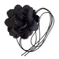 thumbnail image 3 of Flower Choker Necklace, Flower Choker, Gothic, Adjustable Charm, Clavicle Chain, black, 3 of 9