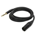 thumbnail image 2 of XLR To 6.35mm Cable,JD6004 XLR Male To 1/4 Inch 6.35 Mm Male TRS Jack Balanced Signal Interconnection Cable Microphone Cord,for Studio Or Live Performances, 2 of 8