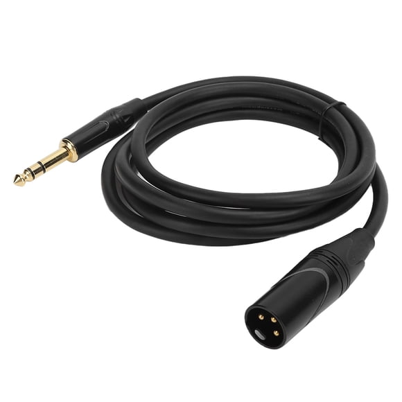 Cable de micrófono de señal balanceada JORINDO XLR macho a jack macho de 6,35 mm (1/4 pulg.) JD6004‑1 m/3,3 pies