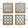 thumbnail image 3 of DecMode Black Metal Cut-out Geometric Wall Decor (4 Count), 3 of 8