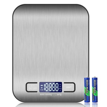 Digital Food Scale, 22lb Kitchen Scales Grams and Ounces for Weight Loss, Baking, Cooking, Keto and Meal Prep, with LCD Display