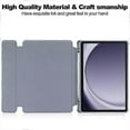 thumbnail image 4 of Pour Samsung Galaxy Tab A9+ Étui en Cuir Intelligent Transparent Rotatif 360 avec Clavier, 4 of 5