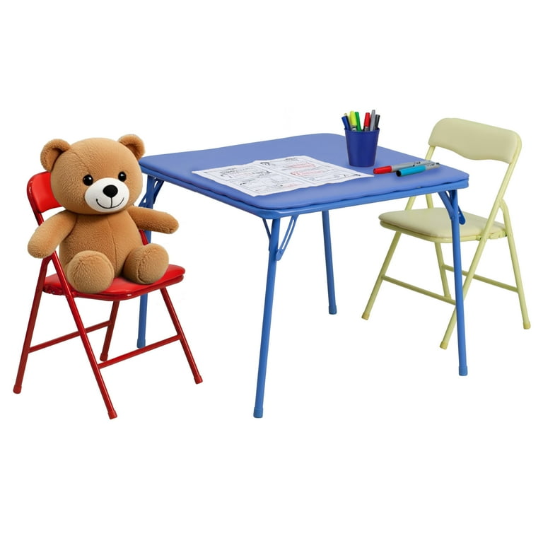 Flash Furniture 24''W x 48''L Adjustable Rectangular Plastic Activity Table Set in Multiple Colors with 4 School Stack Chairs