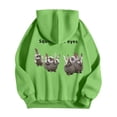 thumbnail image 5 of WILLBEST Sudaderas Deportivas para Hombre, Suéter con Capucha y Bolsillo De Manga Larga para Otoño e Invierno, con Estampado De Conejo Divertido De Color Sólido para Hombre y Mujer XXGrande, 5 of 5