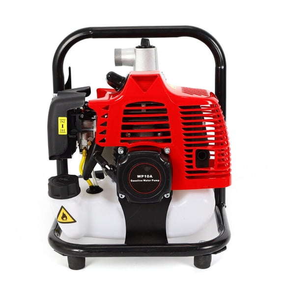 2 Stroke 1400W Gasoline 40.2cc Water Pump Gas-Powered Single Cylinder Semi-Trash Irrigation Transfer Pump