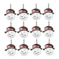 thumbnail image 4 of RENACLIPY Christmas Snowman Shower Curtain Hooks, White Resin Decorative Set of Holiday Bathroom Decor, 4 of 8