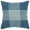 thumbnail image 1 of HomeRoots 403315 Teal & White Plaid Pattern Throw Pillow, 1 of 1