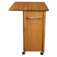 thumbnail image 3 of Pemberly Row 44" Wood Butcher Block Drop Leaf Kitchen Island in Brown, 3 of 5