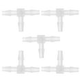 thumbnail image 1 of Conector de T de 3 Vías para Tubería de Vacío Unique Bargains 3/16" Plástico Transparente 5pcs, 1 of 7