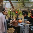 thumbnail image 4 of 5Pcs Festival Simulation Rose Halloween Fake Flowers Creepy Rose with Eyeballs, 4 of 8