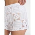 thumbnail image 4 of Time and Tru Women's and Women's Plus Cotton Crochet Coverup Shorts, Sizes XS-3X, 4 of 5