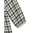 thumbnail image 3 of Wonder Nation Toddler Girls' Flannel Shirtdress with Long Sleeves, Sizes 12M-5T, 3 of 3