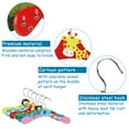 thumbnail image 3 of 10Pcs Baby Kids Cartoon Wooden Coat Clothes Pants Hook Hanger Rack Stands (Random Pattern), 3 of 6