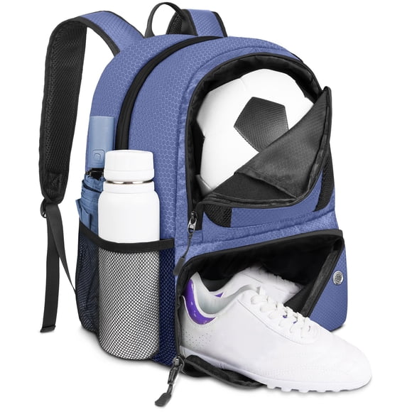 Mochila de fútbol YOREPEK ligera con soporte para balones 28L