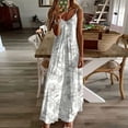 thumbnail image 1 of Économies d'Été! Robes Florales d'Été pour Femmes 2024 Décontractées Tendance, Robes à Bretelles Spaghetti Florales pour Femmes, Robes Maxi Enveloppantes Boho pour Femmes, Robe de Vacances Florale, Robe Maxi de Plage Sans Manches à Col en V pour Femmes, 1 of 5