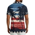 thumbnail image 2 of Men's USA 250th Anniversary Patriotic Stars Polo Shirt American Flag Style Casual Short Sleeve America 250 Merchandise, 2 of 6