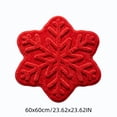 thumbnail image 3 of KKOUHVY Christmas Snowflake Shaped Floor Mat, Soft Fluffy Red Area Rug for Bedroom Living Room Fireplace, Winter Holiday Christmas Home Decoratons, 3 of 6