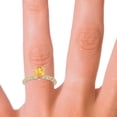 thumbnail image 5 of 1.30 Ct Pear Cut Citrine Gemstone Latest Bridal Ring for Women Solid 14K White Gold Size 6.5 by Diamond-Capitals, 5 of 8