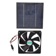 thumbnail image 2 of Solar Fan, Solar Powered Fan Laminated Epoxy Appearance Easy To Operate  For Cooling Down For Greenhouses, 2 of 8