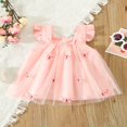 thumbnail image 3 of Robe Trapèze en Tulle Sans Manches Plissée Papillon Tutu Princesse pour Tout-Petites Filles, Robe de Fête, 3 of 7