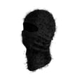 thumbnail image 2 of Xfvqtps Balaclava Face Mask for Men Distressed Ski Outdoor Sports Windproof Balaclava Cap Solid Color Full Face Mask Stretch Soft Winter Insulated Neck Protection Hood Black, 2 of 9