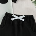 thumbnail image 5 of KPOPLK Button Up Toddler Baby Boy Outfit Set Summer Boy Casual Short Sleeve Shirt Top and Shorts Set Clothes(18-24 Months,Black), 5 of 5