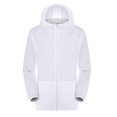 thumbnail image 1 of Chaqueta cortavientos ultraligera a prueba de lluvia transpirable impermeable a prueba de viento para mujeres y hombres NewWhite, 1 of 2