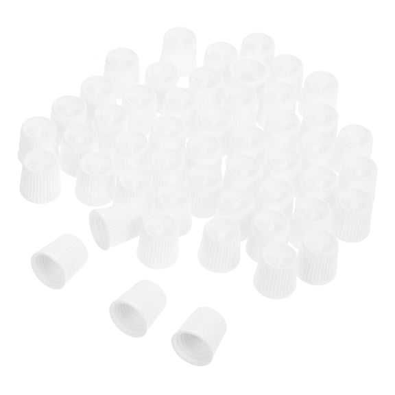 Milisten 50Pcs Plastic Toothpaste Caps White Self Closing Design for Ointments and Toothpaste Tubes