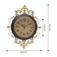 thumbnail image 2 of 16inch Large Wall Clock, Silent Vintage Decorative Brown Wall Clocks, 2 of 11