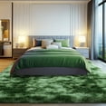 thumbnail image 4 of ZENELESS Large Fluffy Area Rugs for Living Room,8x10 Shag Rectangular Carpets for Bedroom, Tie-Dye Dark Green, 4 of 7