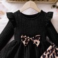 thumbnail image 4 of Wamejoo Girls Clothes Girls Outfits Ruffle Bowknot Sweatshirt Tops and Sweatpants 2 Piece Fall Winter Clothes Set, 4 of 6