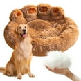 thumbnail image 3 of Small Dog Bed, Cat Beds for Indoor Cats, Pet Beds for Small Dogs, Fur Plush Small Dog Bed, Washable Puppy Bed with Anti-Slip Bottom, Dog Bed Small Size Dog (Coffee,30 Inch), 3 of 10