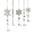 thumbnail image 2 of Meggemo 10PCS Christmas Clear Icicle Hanging Ornaments 2D Winter Decorations for Xmas Tree Wall Window Holiday Season Party Home Indoor Outdoor Decor, 2 of 6