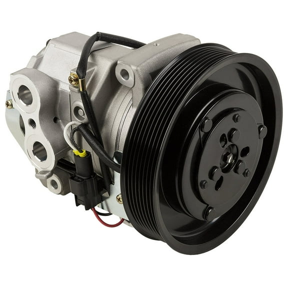 AC Compressor & 8-Groove 163.5mm A/C Clutch For Freightliner Replaces 22-65771-000 10S15C 12v - BuyAutoParts