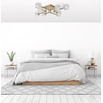 thumbnail image 6 of Living District Lyra 8-Light Metal & Glass Flush Mount in Satin Gold/Clear, 6 of 7