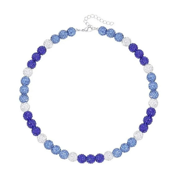 Hip Hop Beads Ball Chain Necklace Bracelets Zircon Jewelry Women M7G6 Mens V2G7