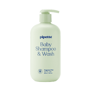 Pipette Tear-Free Baby Shampoo and Wash, Fragrance-Free, 11.8 fl oz