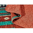 thumbnail image 4 of Chezmoi Collection Prescott 3-Piece Southwestern Multi-Color Red Quilt Bedspread Set, Queen, 4 of 5