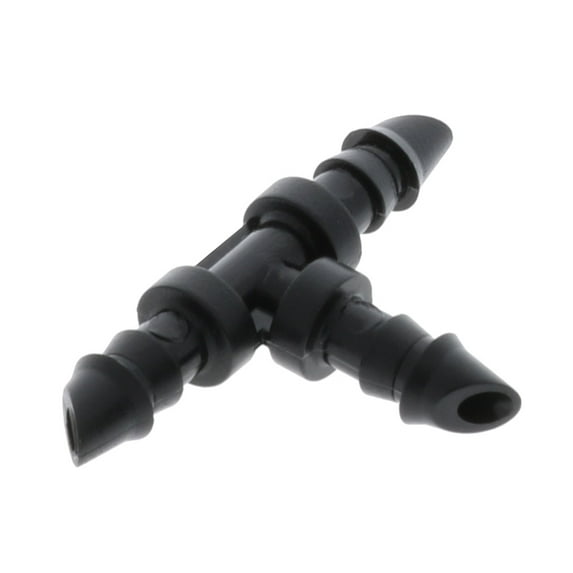Barbed 1/4" Tubing Tee For Drip Irrigation Systems-10 pack