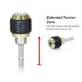 thumbnail image 2 of Yeacher 1/4 Hex Shank Quick Release Electric Drill Auto Lock Screwdriver Bit Holder 60mm Quick Change Shank Tool for Screws Nuts Drill Driver Bit Set and Handheld Driver 2 Pack, 2 of 8