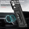thumbnail image 3 of HCTian for Moto G Stylus 2025 Case, with Camera Lens Cover HD Screen Protector, Military-Grade Drop Tested Magnetic Ring Holder Kickstand Protective Phone Case for Motorola Moto G Stylus 2025, 3 of 9