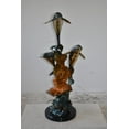 thumbnail image 2 of Nifao Three Large Dolphins on A Coral Bronze Statue – Home Decor Sculpture, 20"L x 18"W x 41"H, 2 of 9