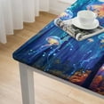 thumbnail image 5 of WYYP Jellyfish Bioluminescence Square Tablecloth Washable for Home Kitchen Outdoor Decoration 100% Polyester Fiber 52*52, 5 of 8