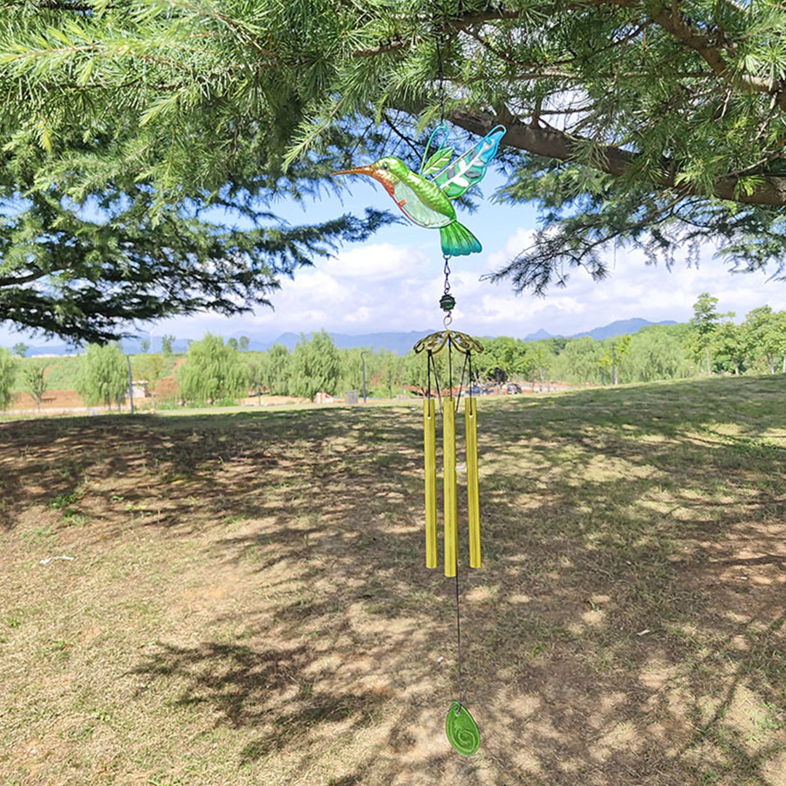 Hummingbird Wind Chimes for Outside Hummingbird Wind Chime Garden Decor for Outside Windchimes Outdoors Gifts for Bird Lovers Yard Decorations Outdoor for Garden Patio