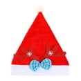 thumbnail image 3 of Sombrero de Navidad Baoblaze Suave rojo Papá Noel decoración Accesorios de vestir disfraces Foto Prop Estilo C, 3 of 8