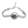thumbnail image 1 of Fog Green Forestry Science Nature Scenery Tennis Chain Anklet Bracelet Diamond Jewelry, 1 of 3